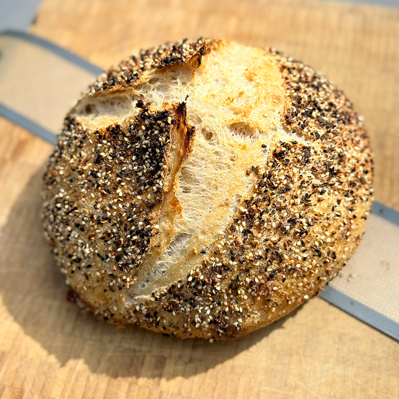 Sourdough Everything Loaf
